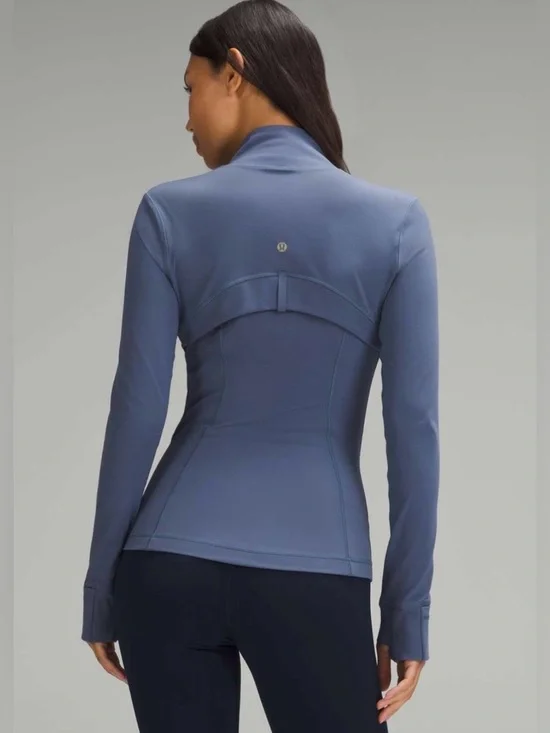 Lululemon Define Jacket *Nulu Shade Blue / Gold Zipper Size 14 - Picture 2 of 9